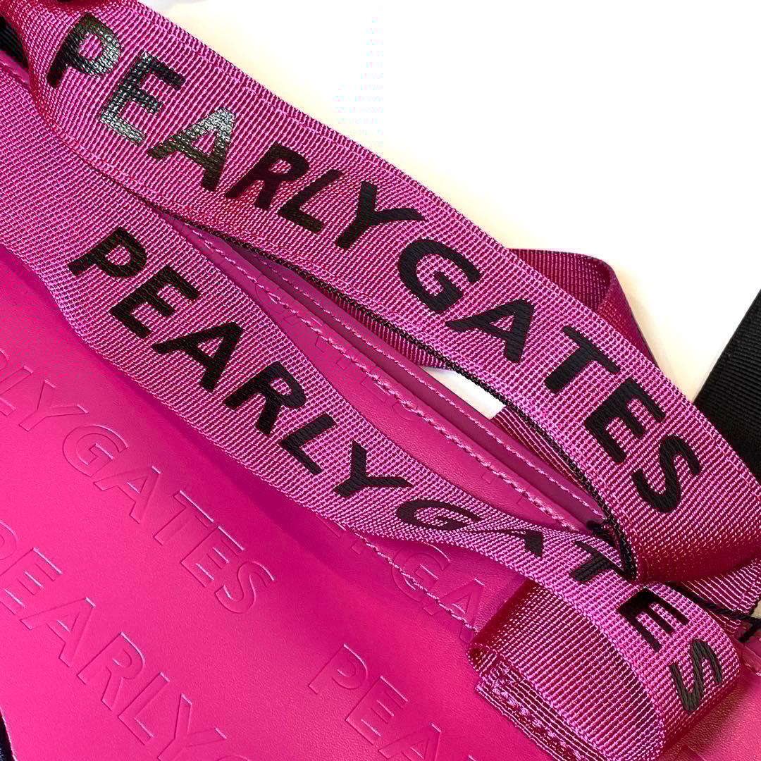 【未使用】PEARLY GATES サークルロゴロッカーバッグ ピンク