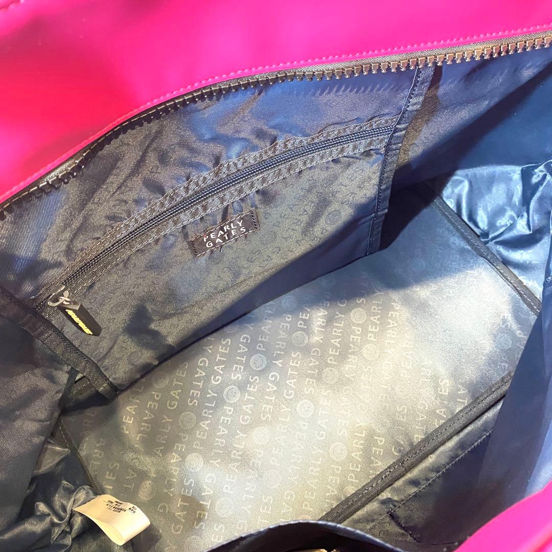 【未使用】PEARLY GATES サークルロゴロッカーバッグ ピンク