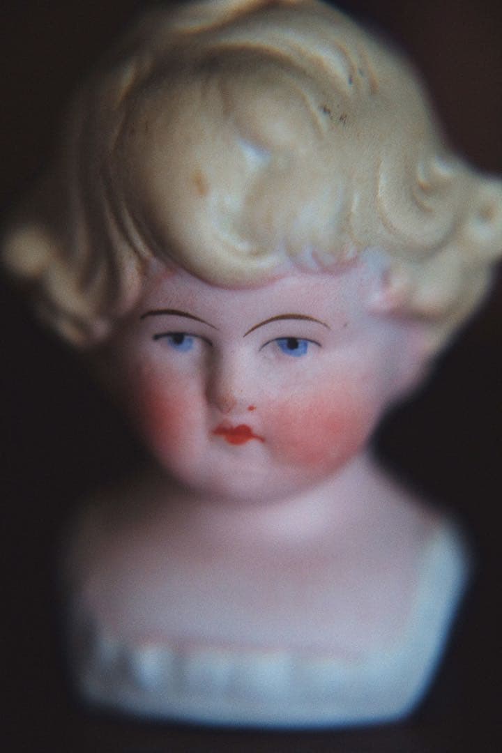 アンティーク チャイナヘッドドール パリアンドール ビスクドール ドールハウス