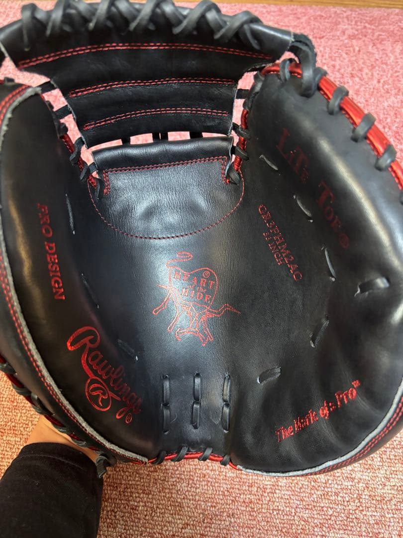 ローリングス　軟式キャッチャーミット　型付け済み未使用品
