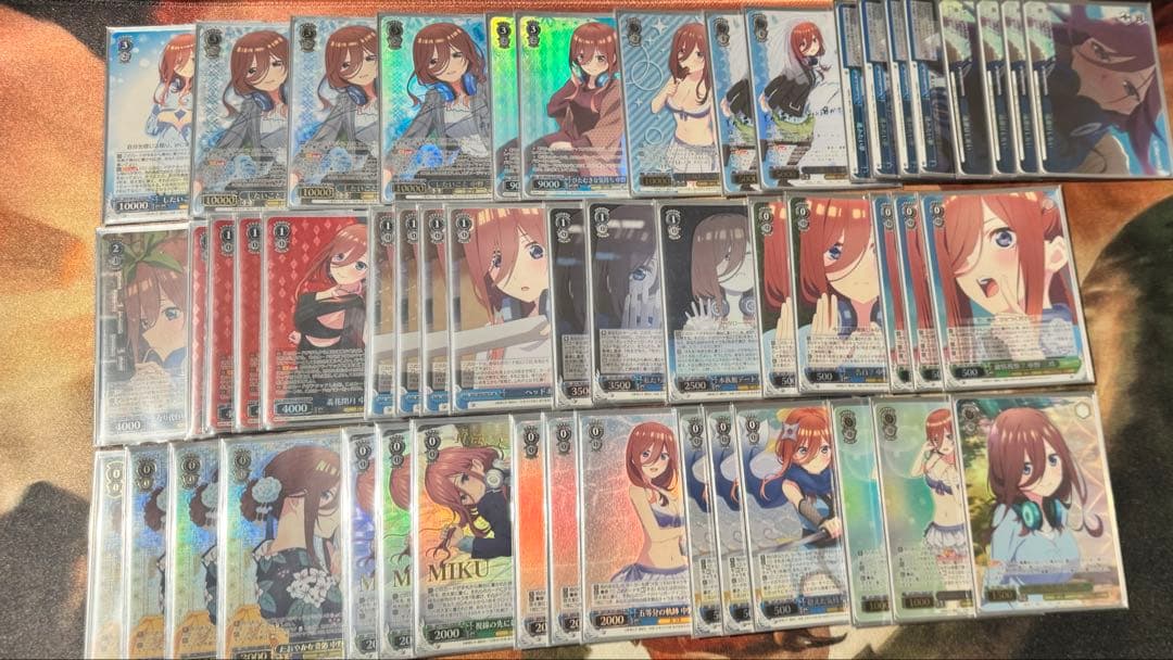 ヴァイス　中野 三玖 デッキ ヴァイスシュヴァルツ 五等分の花嫁