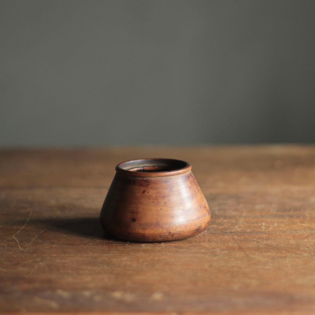木製 塩笥形 盃 ぐい呑み 古道具 アンティーク 古美術 酒器
