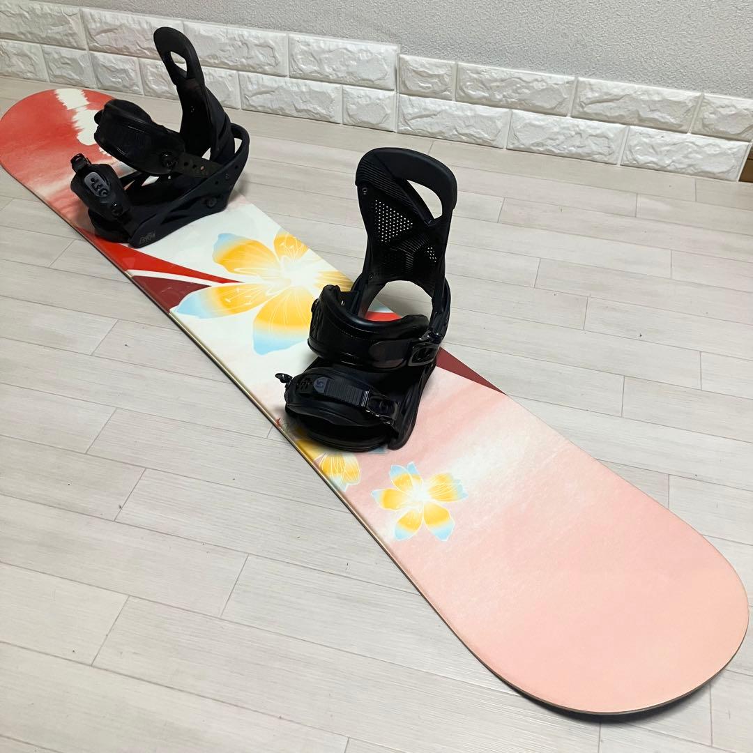 【美品】バック付BURTON Sterlingバートン スノーボードセット144