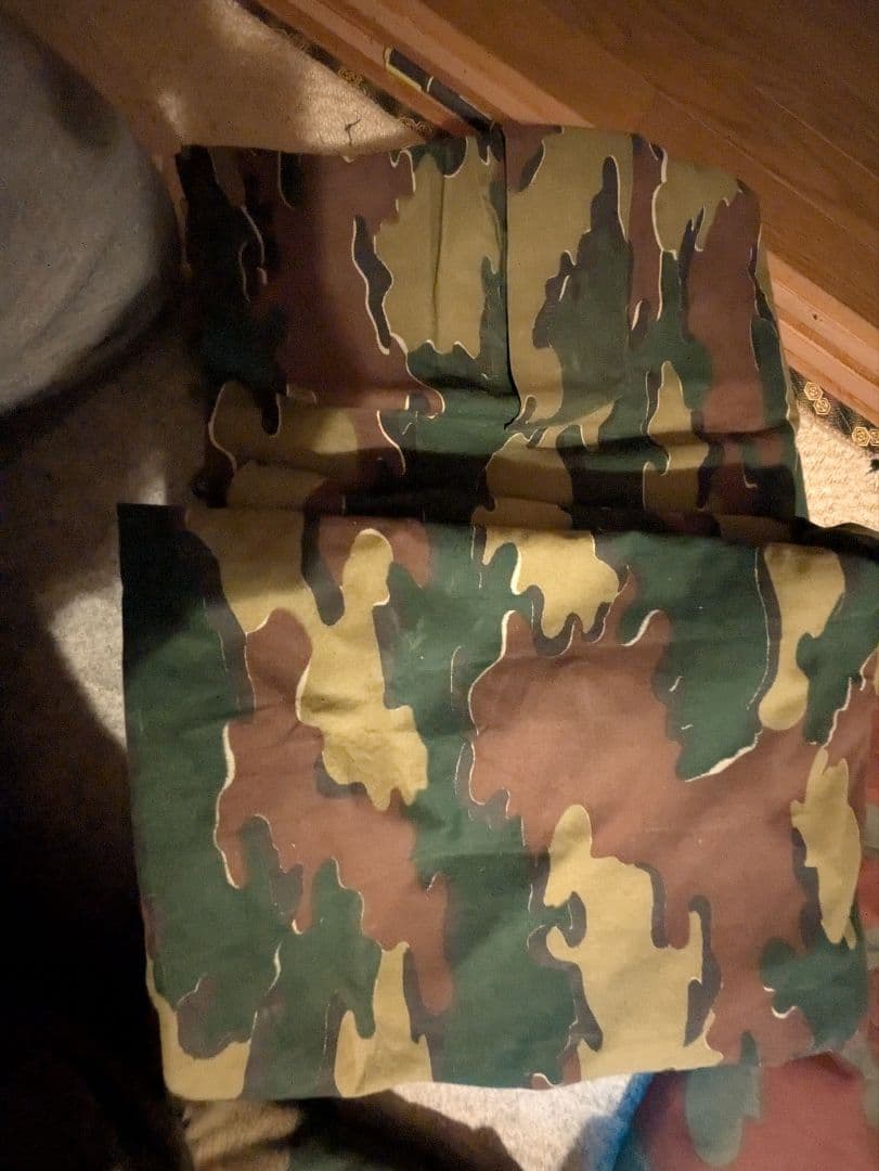 ラスト2枚　ベルギー軍幕　ジグソーカモ　used