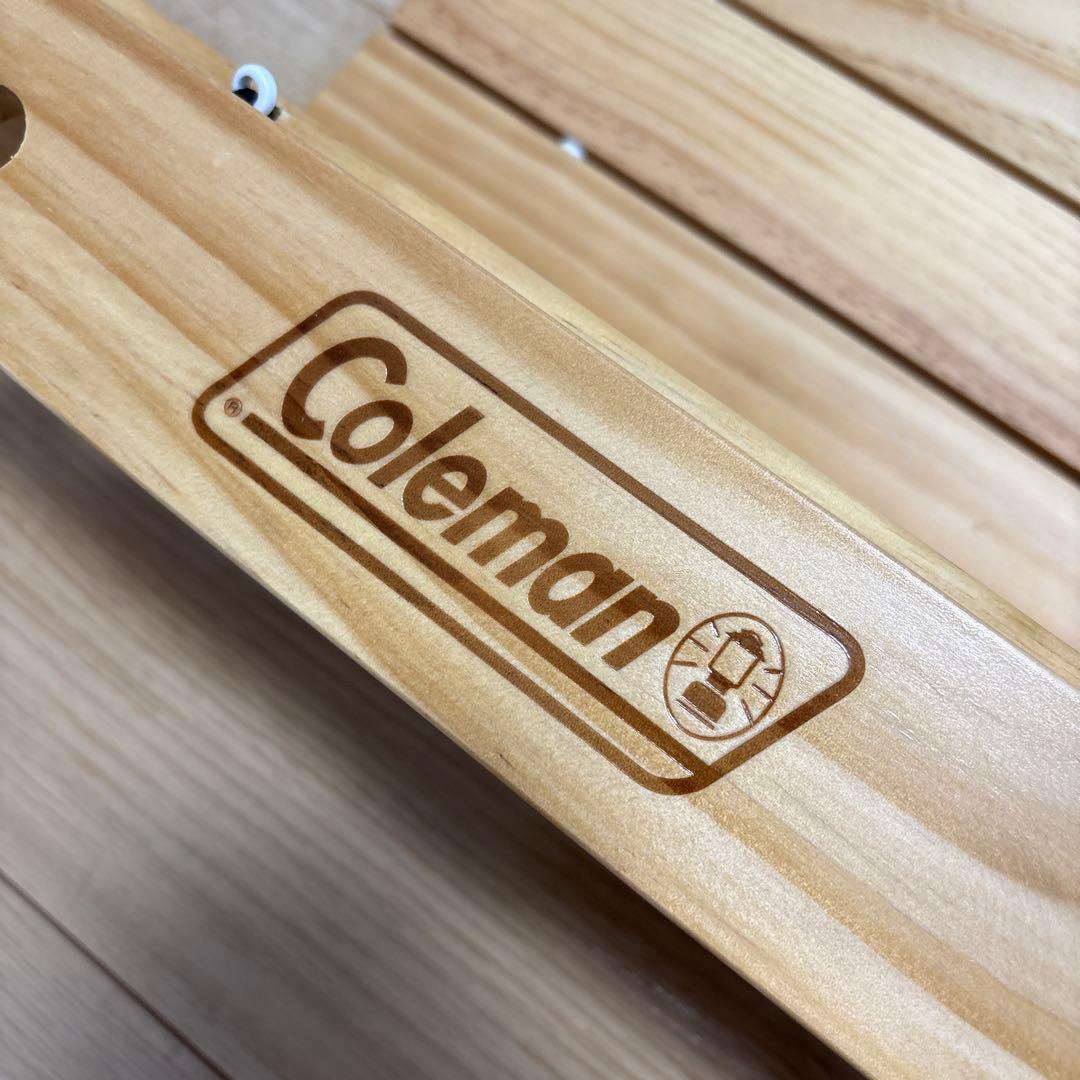 Coleman コールマン アウトドアワゴンウッドロールテーブル