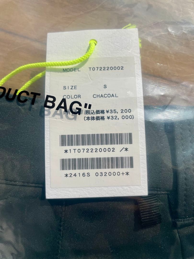 【TFW49】サイズS 新品 ANKLE SLIM JOGGER CHACOAL