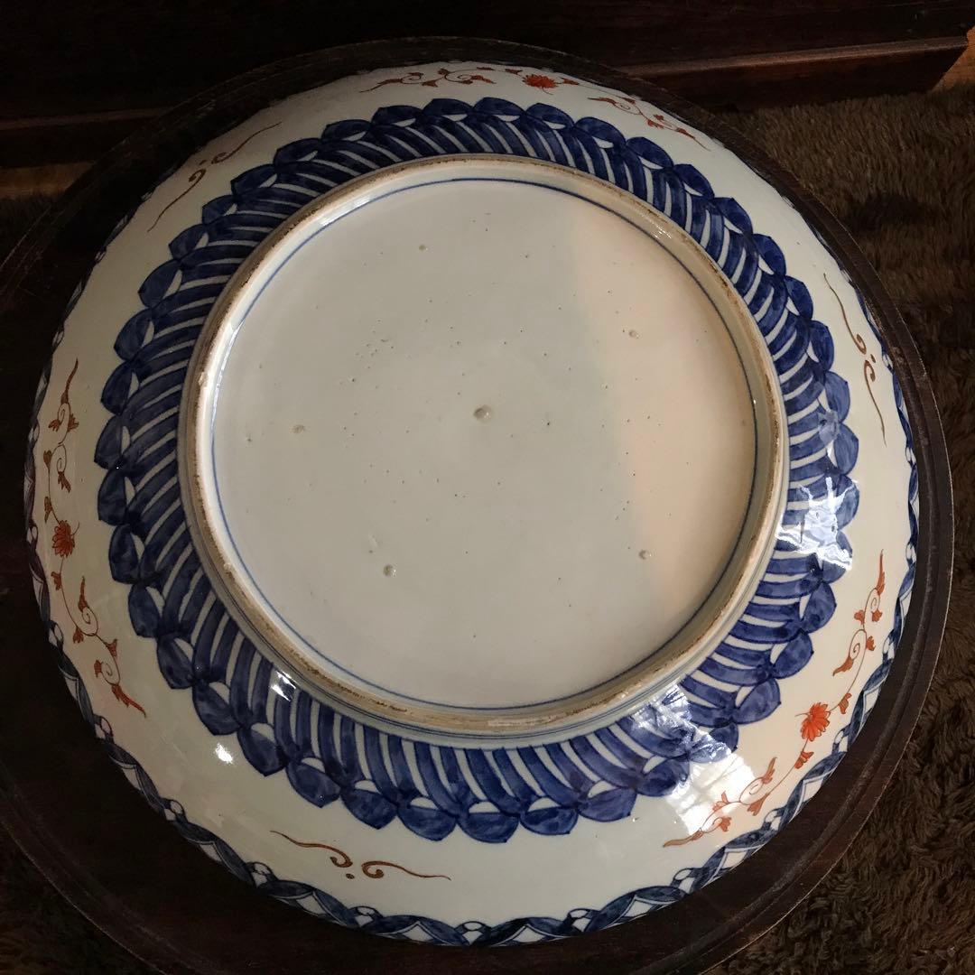古伊万里　銅鑼鉢　大皿　大型　アンティーク