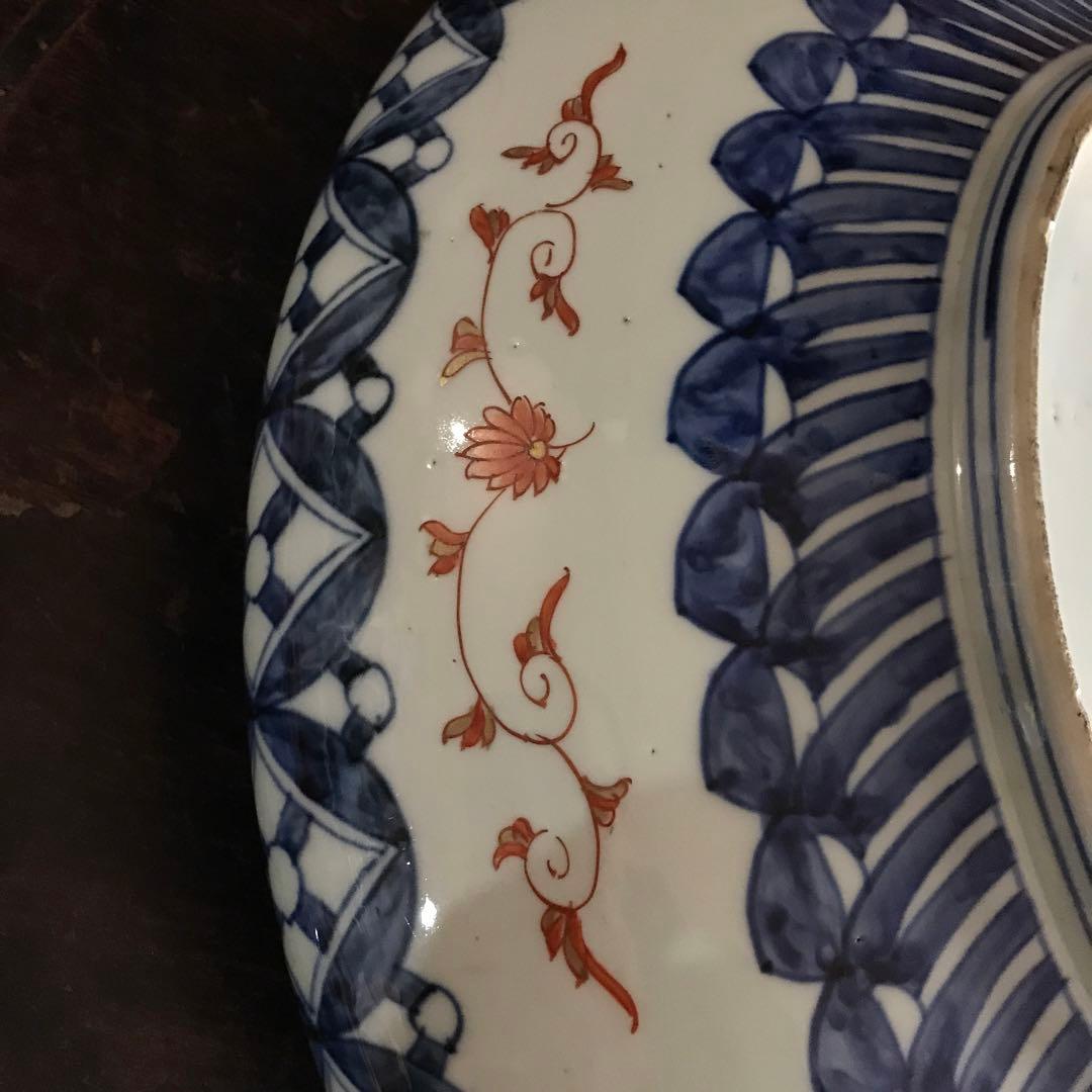 古伊万里　銅鑼鉢　大皿　大型　アンティーク