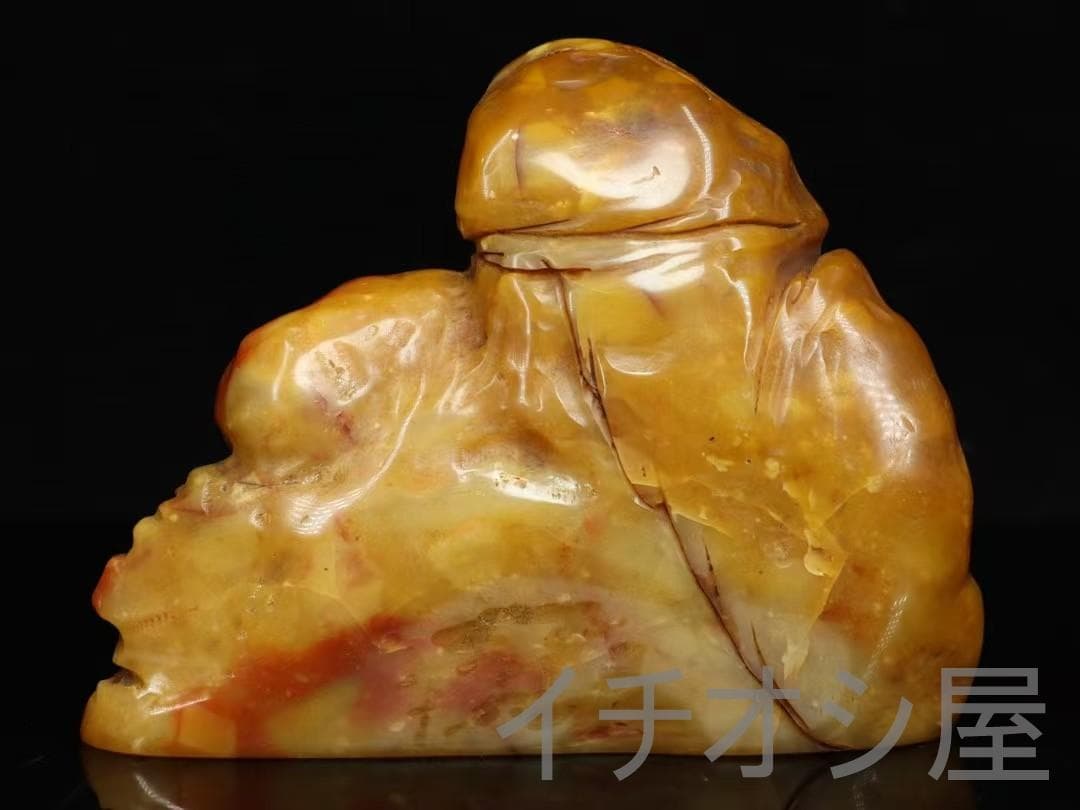 珍品旧蔵 甲辰年 田黄石人物雕刻 篆刻 細密彫刻 文房置物 観賞 人物雕刻