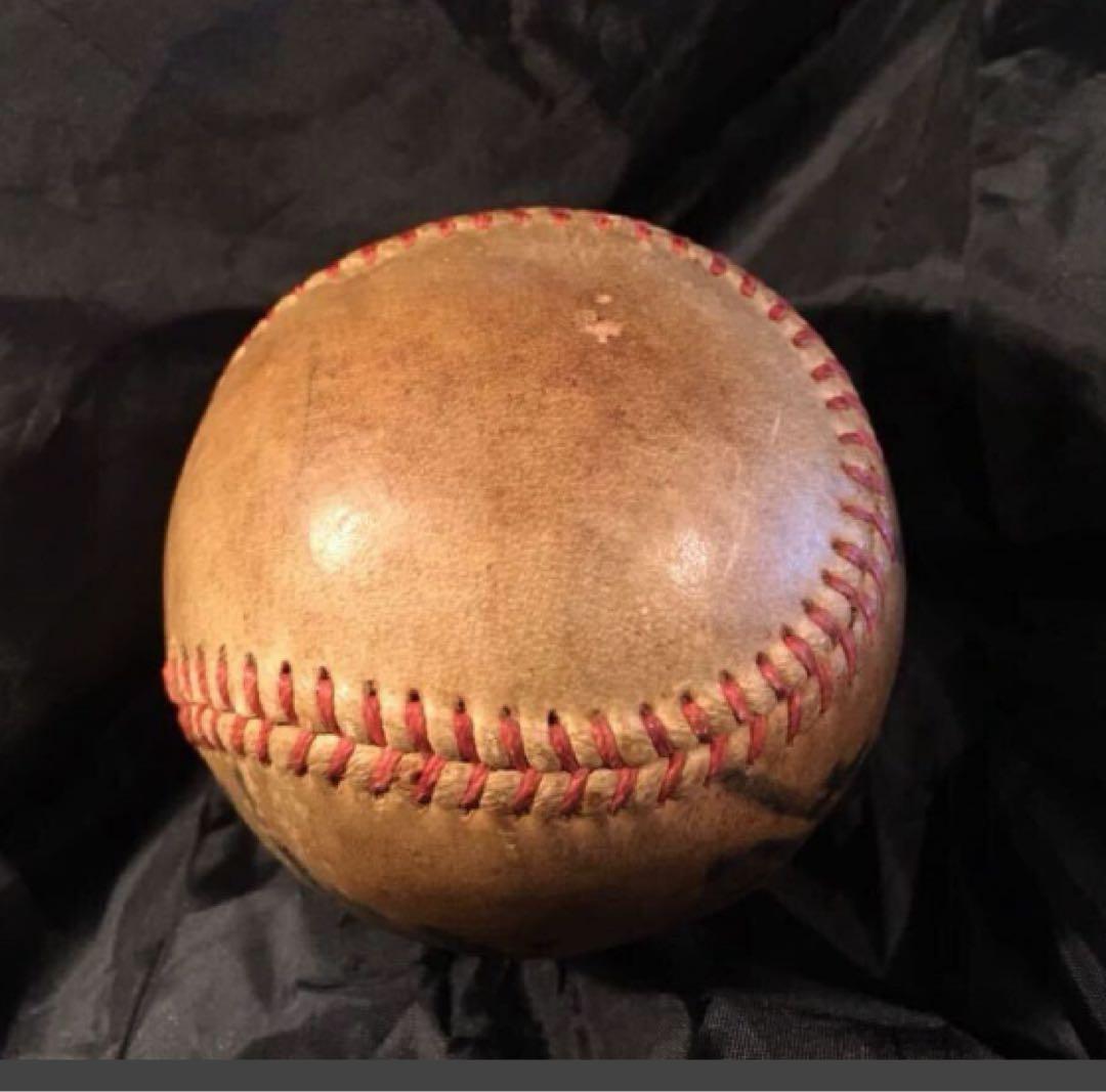 湯布院アンティーク V9プロ野球 長嶋茂雄×土井正三Wネームサインボール読売巨人