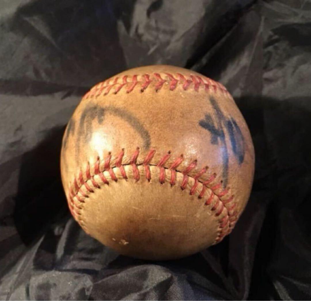 湯布院アンティーク V9プロ野球 長嶋茂雄×土井正三Wネームサインボール読売巨人