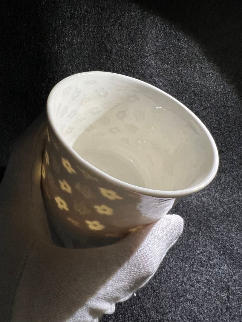 水野智路　おぼろ練り込み　湯呑み