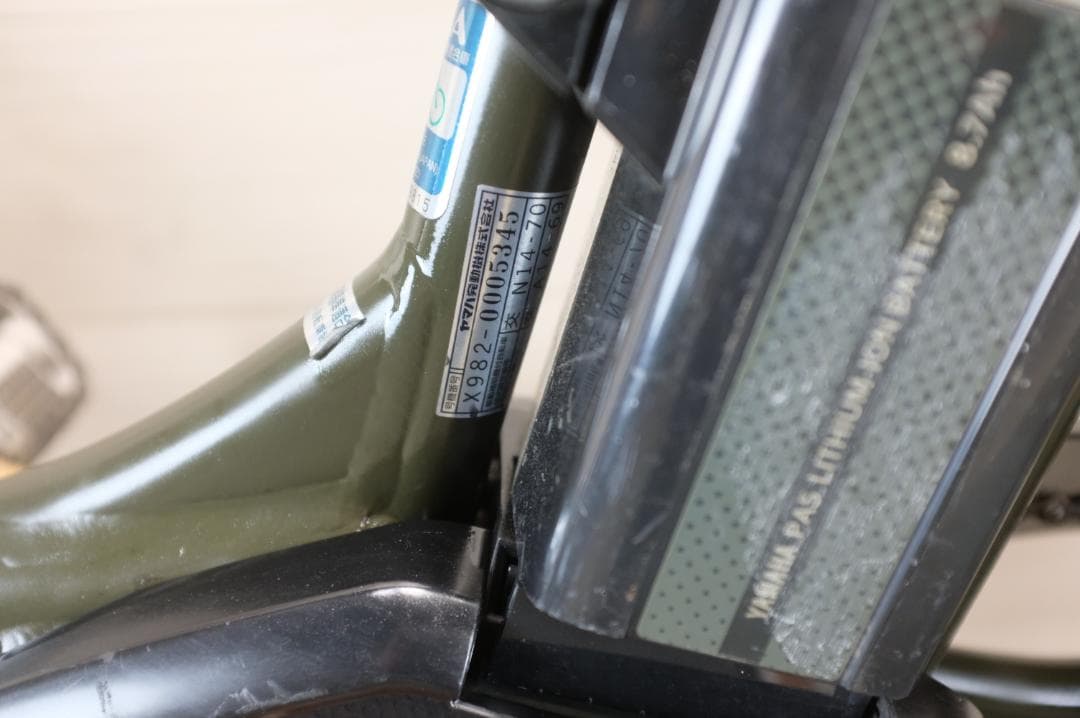 良品　新基準ヤマハPAS KISS　 20インチ 3段変速 8.7Ah充電器あり