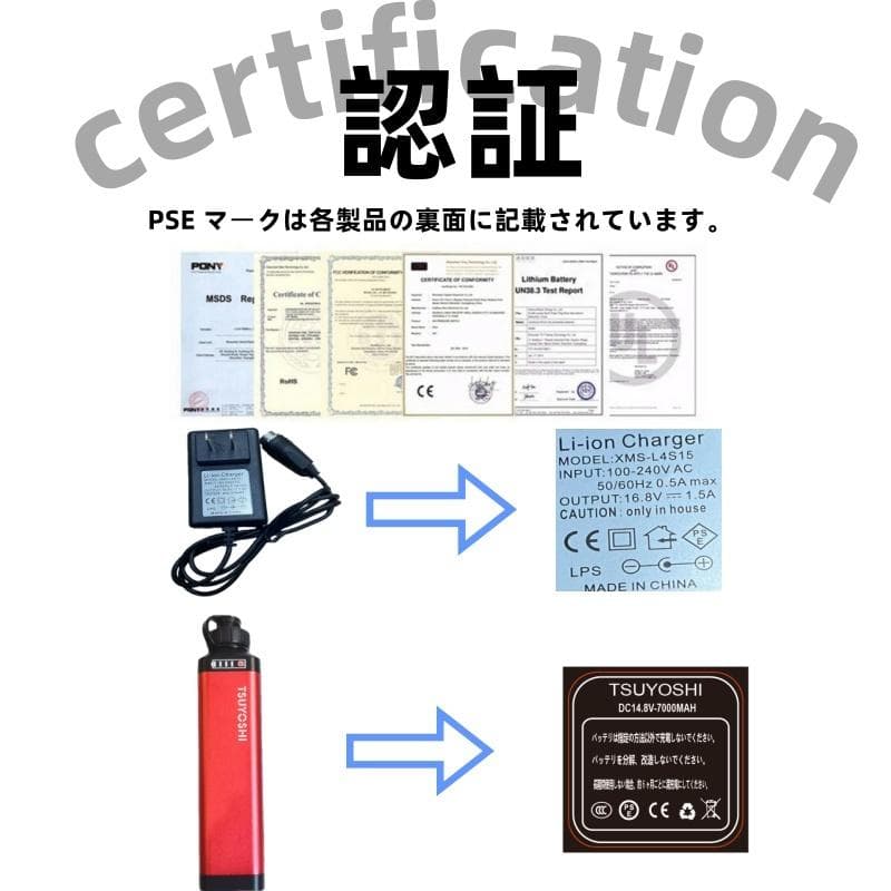 ダイワ シマノ用 電動リール専用バッテリー セット 14.8V 赤7000mAh