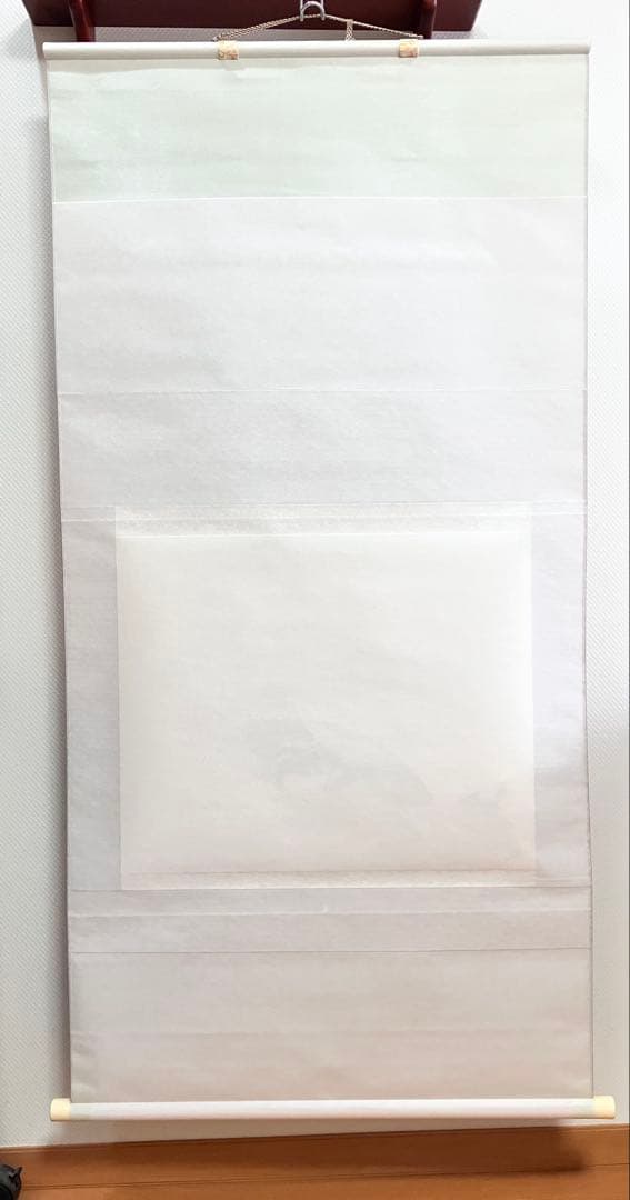 複製掛軸 上村松園　牡丹雪　解説書付き　幅68cm×丈137cm