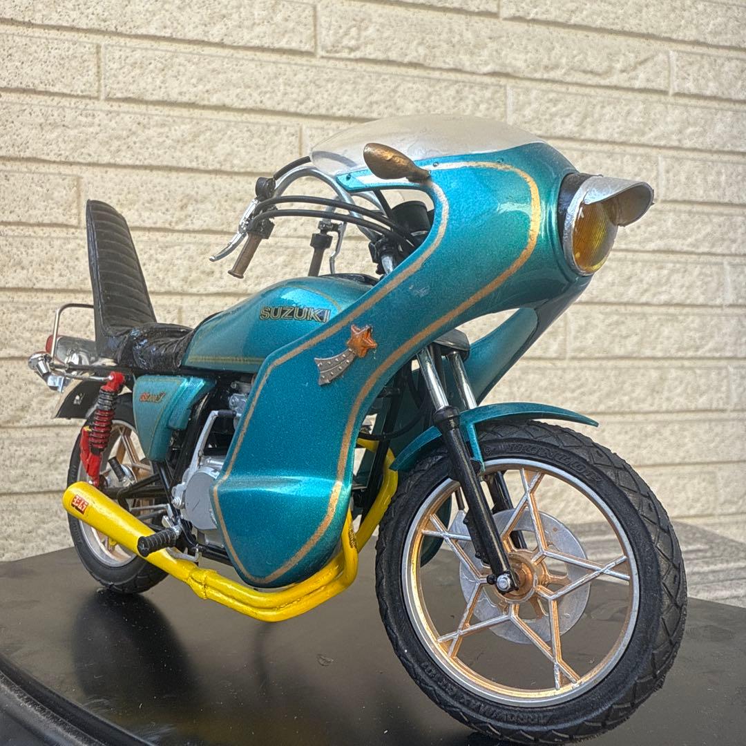 俺のマシン　GS400L完成品　当時物　旧車會　暴走族　1/12ロケット　3段