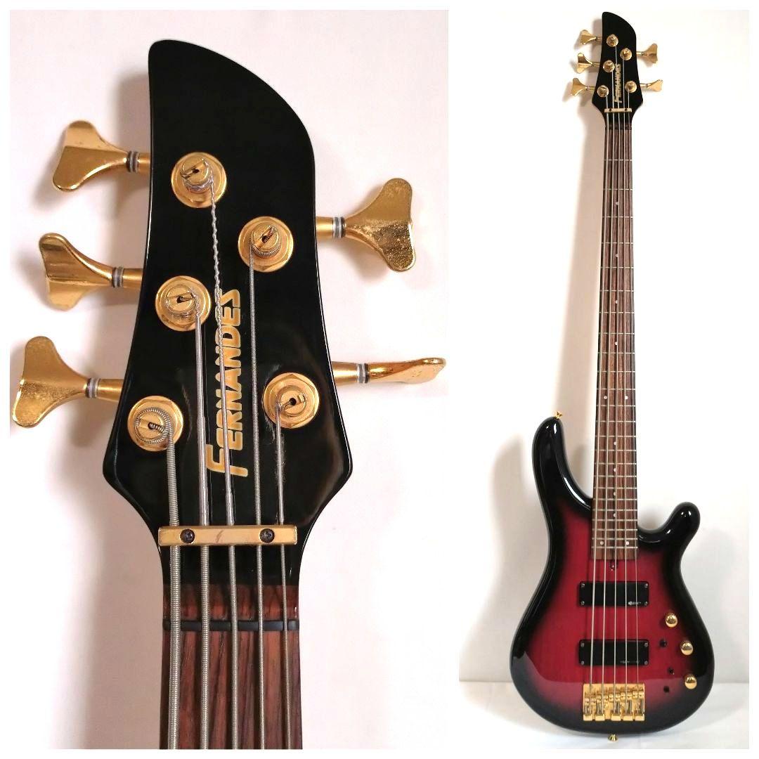 希少　美品　FERNANDES　FRB-105S　サスティナー搭載　5弦ベース