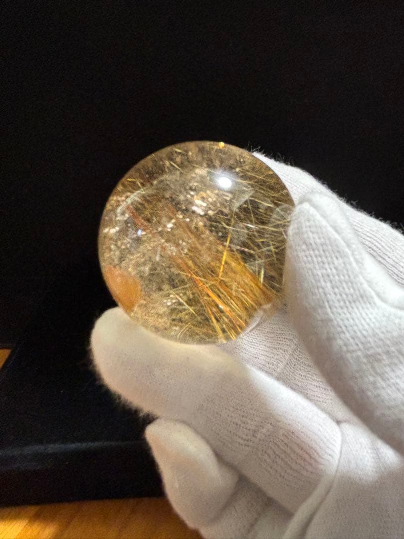 ✨ルチルクォーツ(スフィア41㎜、フリーカット56ミリ)