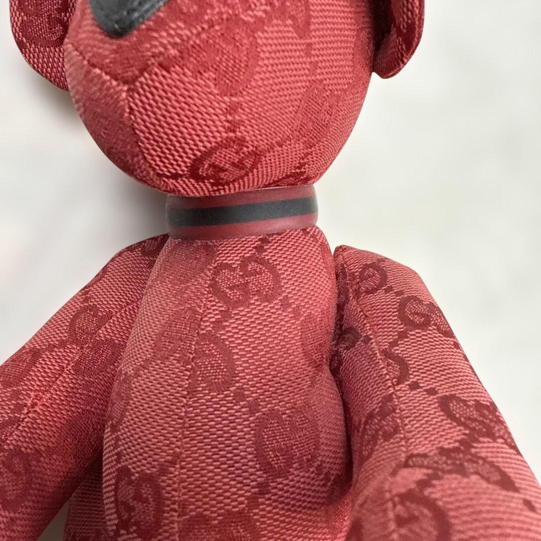 グッチGUCCI GG柄ぬいぐるみ　ボルドー色　美品