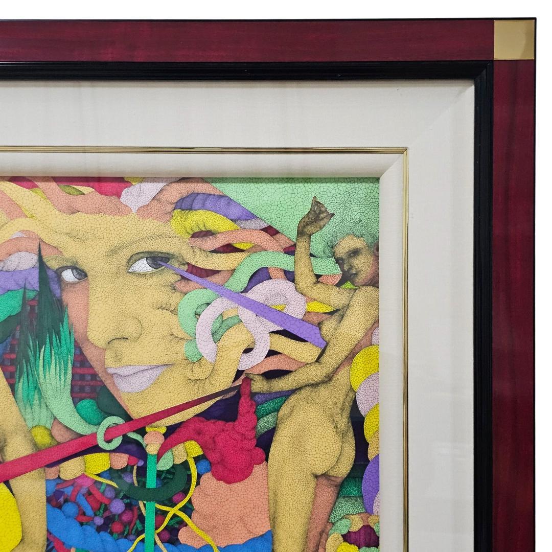 証明書付 城景都 メドゥーサ シルクスクリーン 1996年 額装 ニホン画廊