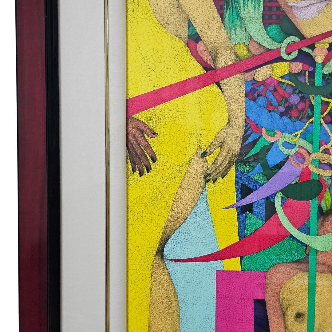 証明書付 城景都 メドゥーサ シルクスクリーン 1996年 額装 ニホン画廊