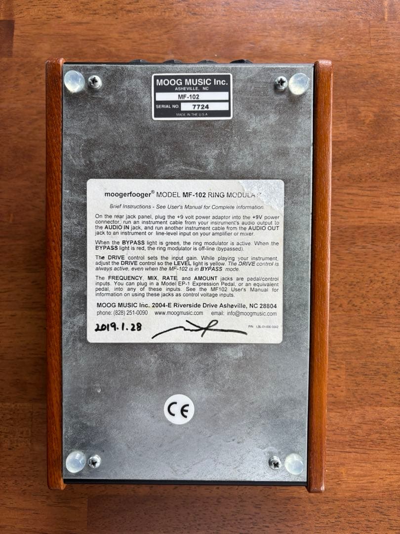 ギター moogerfooger Ring Modulator MF-102 moog