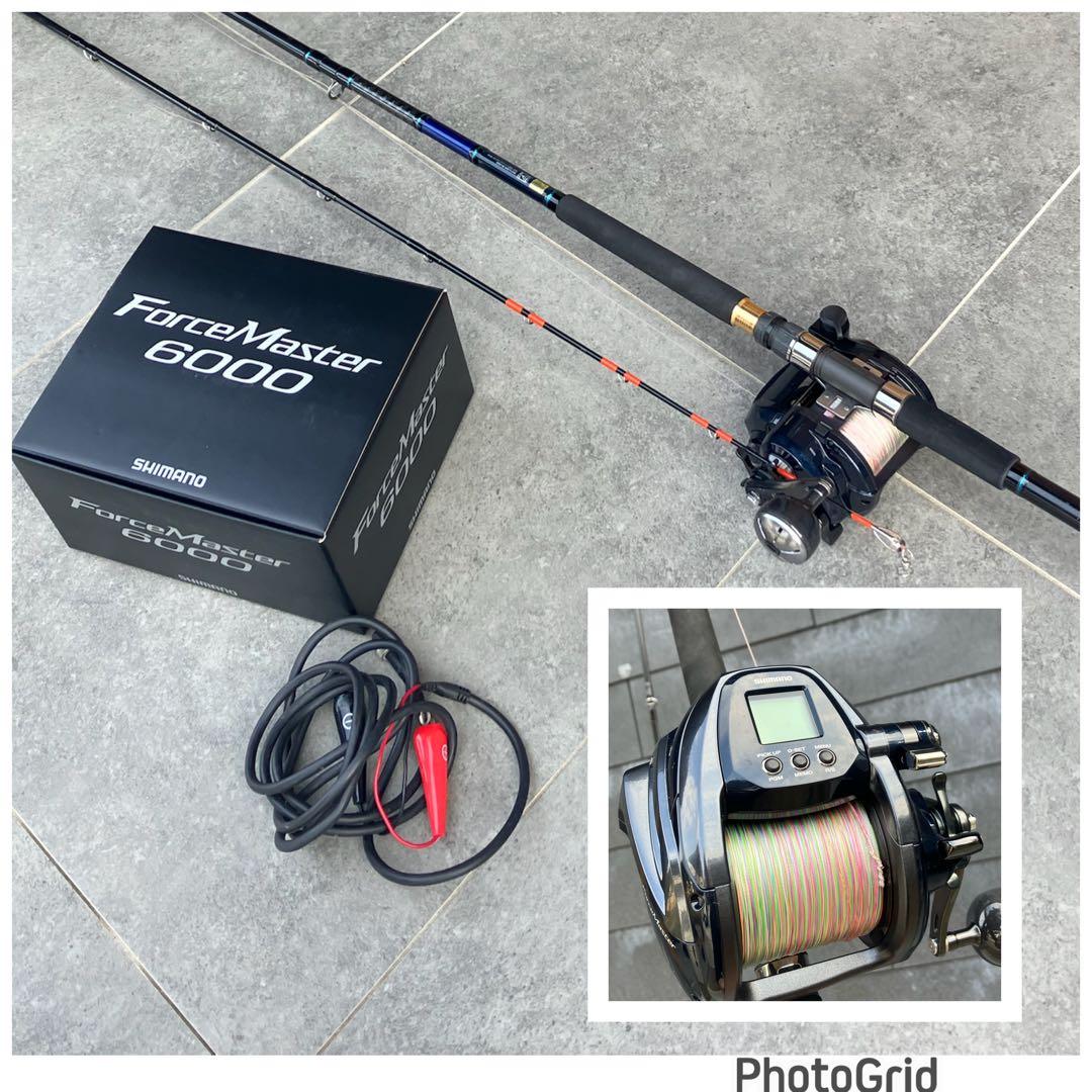 SHIMANO FORCE MASTER 6000 釣り　電動リール　竿