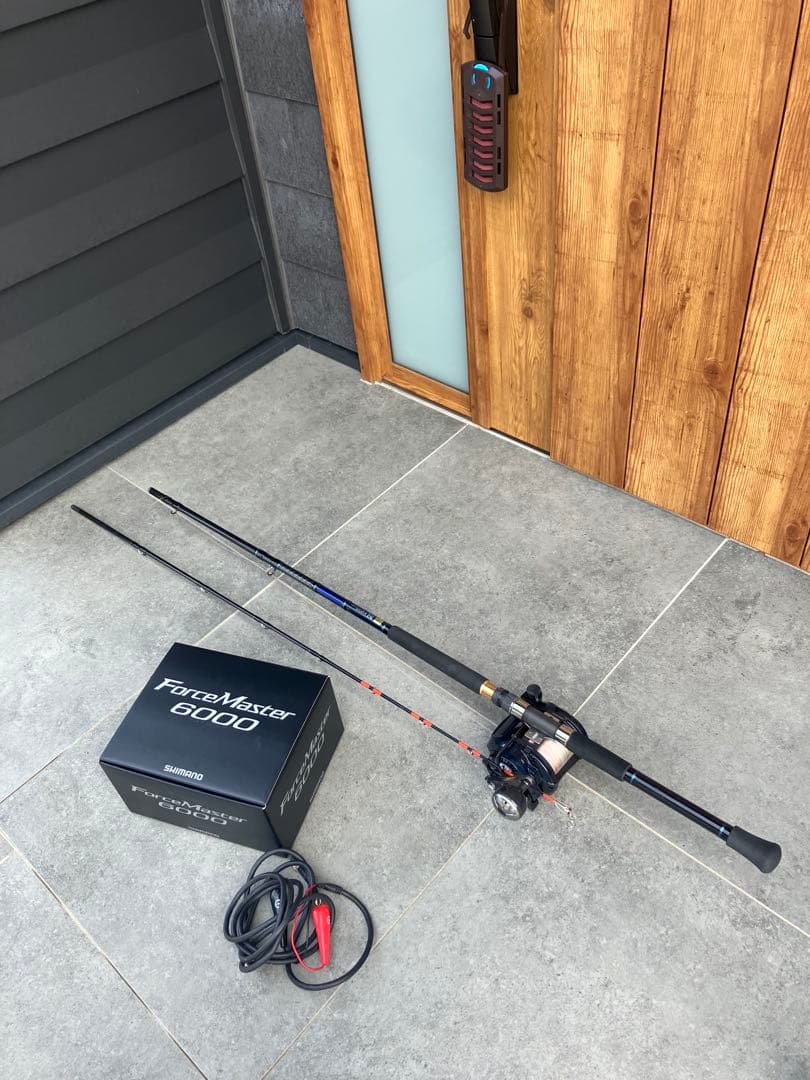 SHIMANO FORCE MASTER 6000 釣り　電動リール　竿
