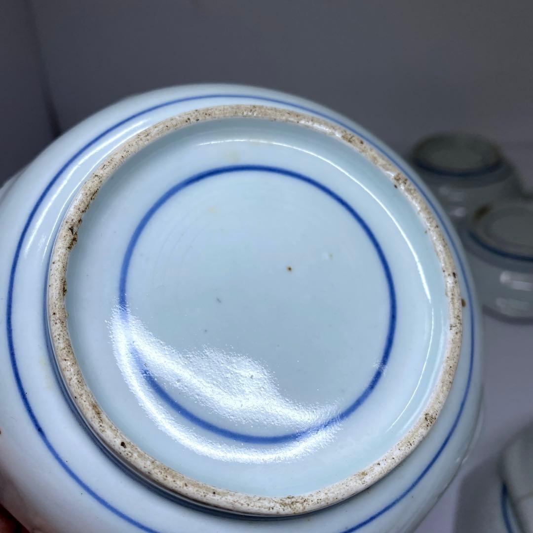 江戸中後期　古伊万里　赤絵向付10客　木箱付　東Y7-0314☆2Fトコヒ