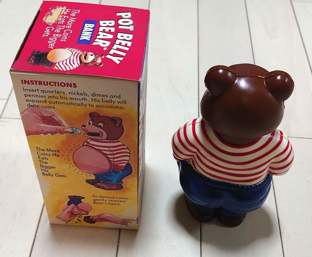 Pot Belly Bear 貯金箱 クマ