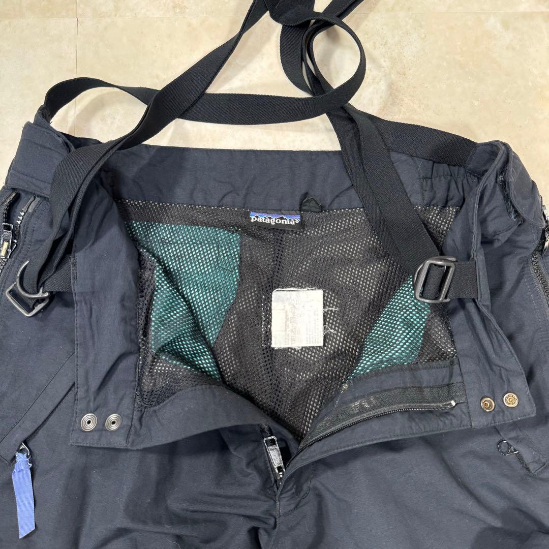 90s patagonia スキーパンツ ナイロンパンツ ネイビー Lサイズ