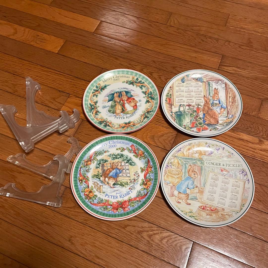 ピーターラビット  メモリアルプレート 4枚セット(^^)