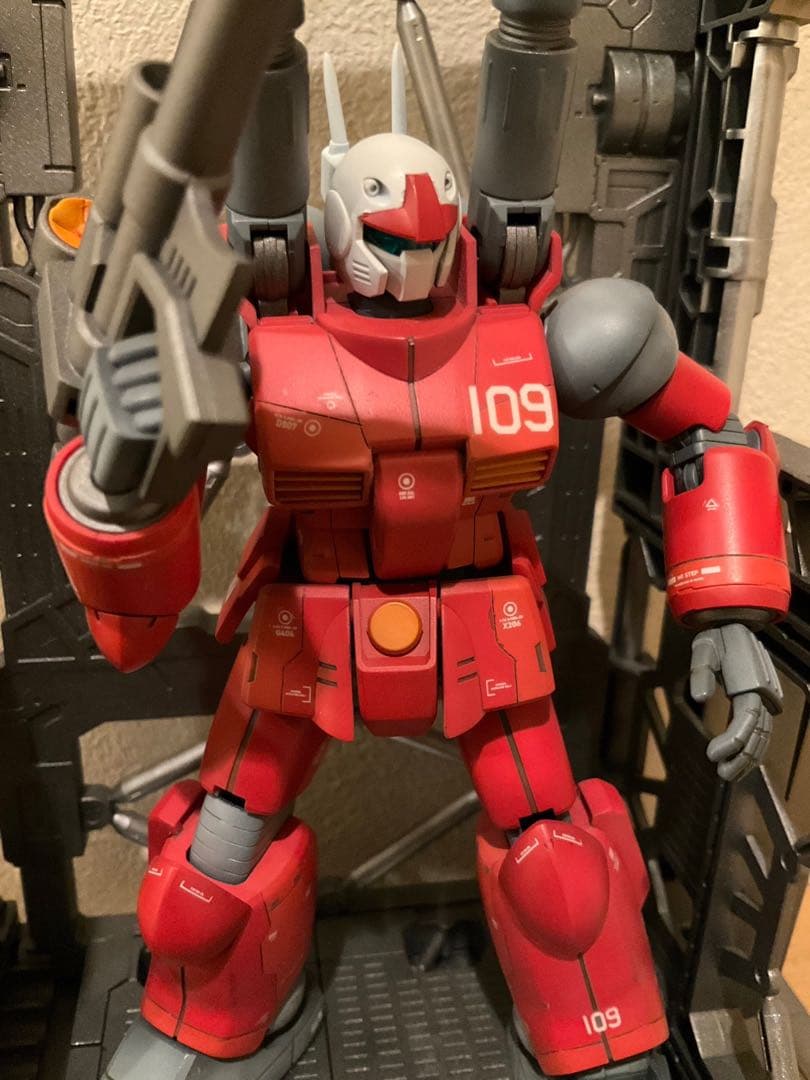 最終値下げ❗️HG ガンキャノン　完成品　塗装済み　ジオラマベース付き