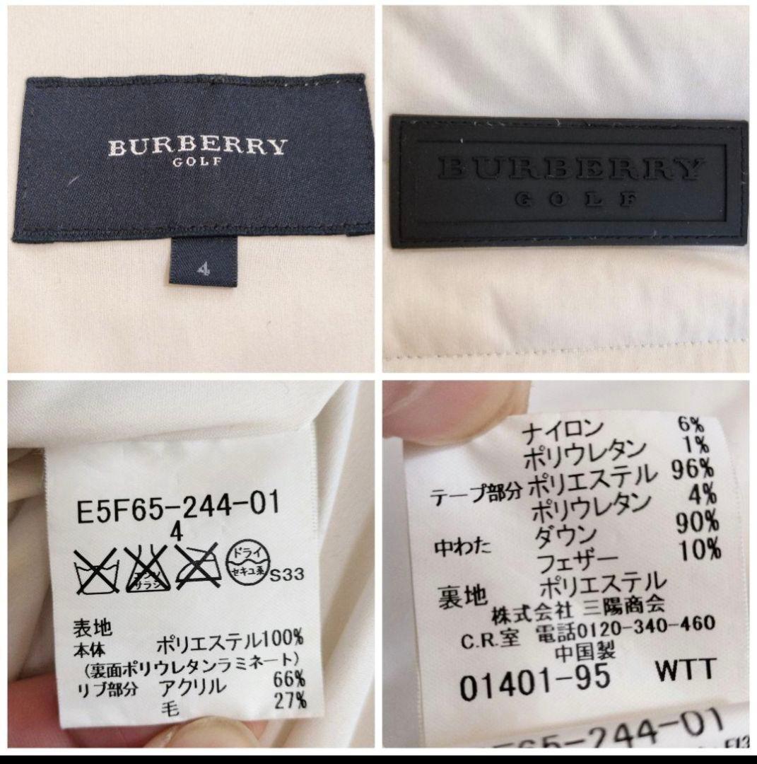 美品レアLL　バーバリーゴルフ ダウンジャケット 90%ダウン