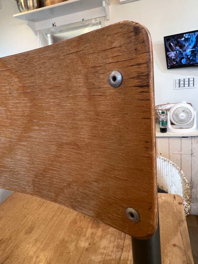 英国ヴィンテージキッススクールチェアー2脚セット