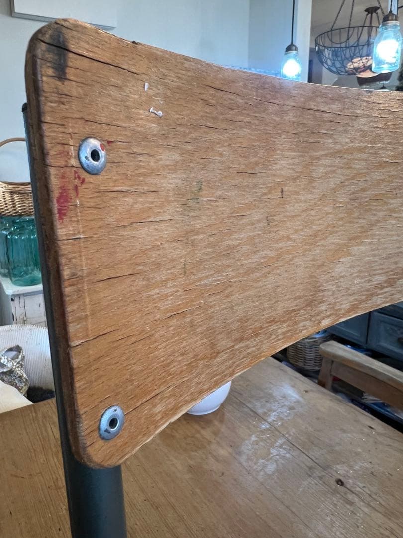 英国ヴィンテージキッススクールチェアー2脚セット