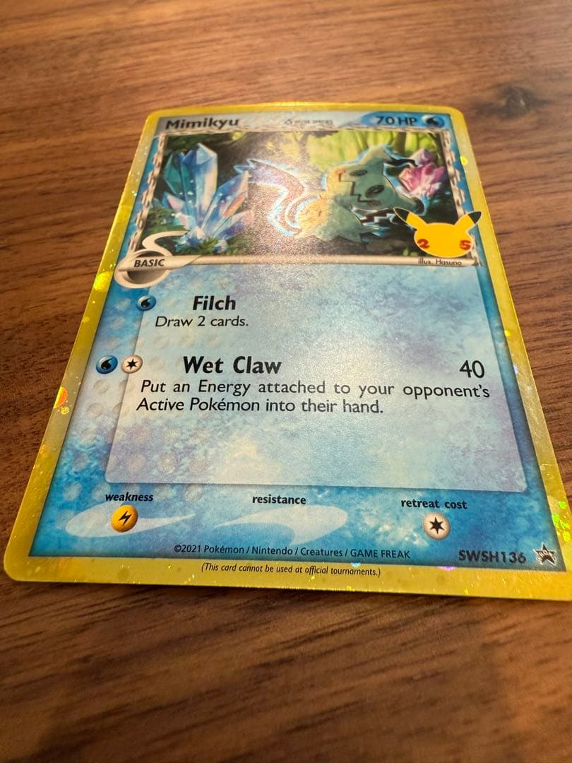 【希少】25周年　英語版　ミミッキュ　δ種