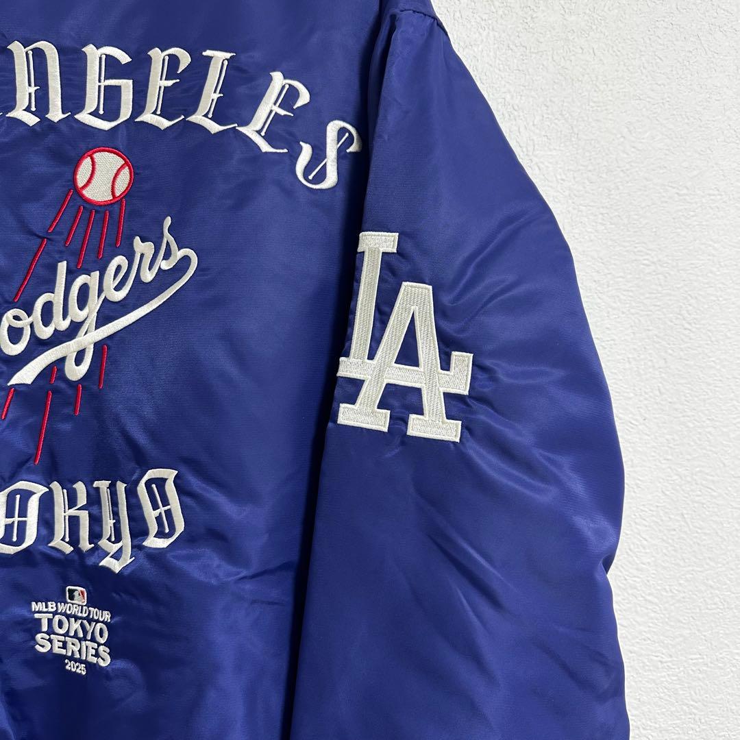 セール‼️ NEWERA ドジャース ナイロンジャケット ブルー GR8③