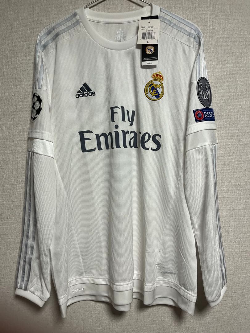 正規品　15-16 レアル・マドリード　ロナウド　長袖　ホーム　ユニフォーム