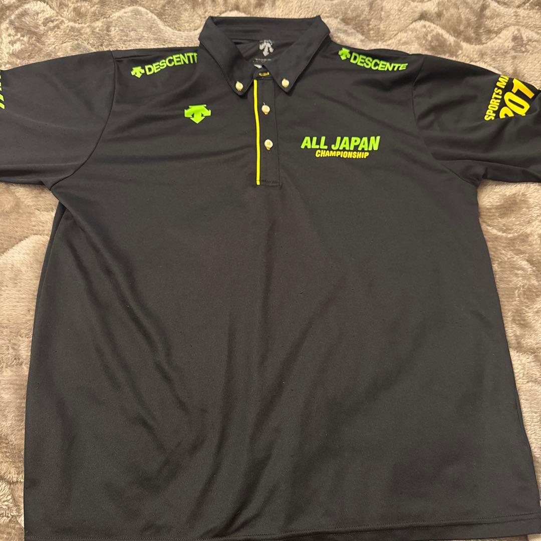 インターハイ 2017 ポロシャツ　Oサイズ　DESCENTE ALLJAPAN