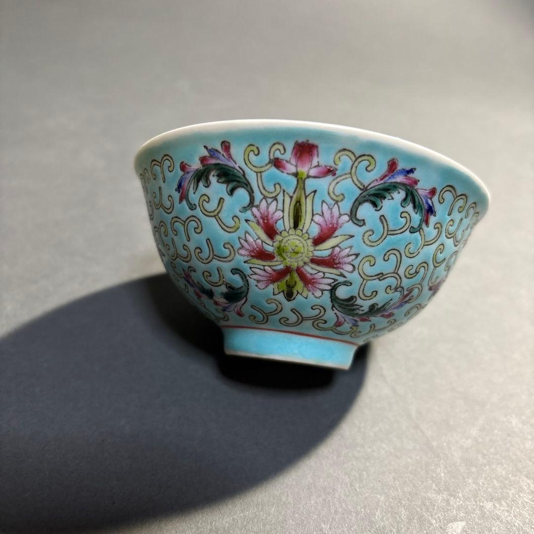 中国景徳鎮製　煎茶碗　５客