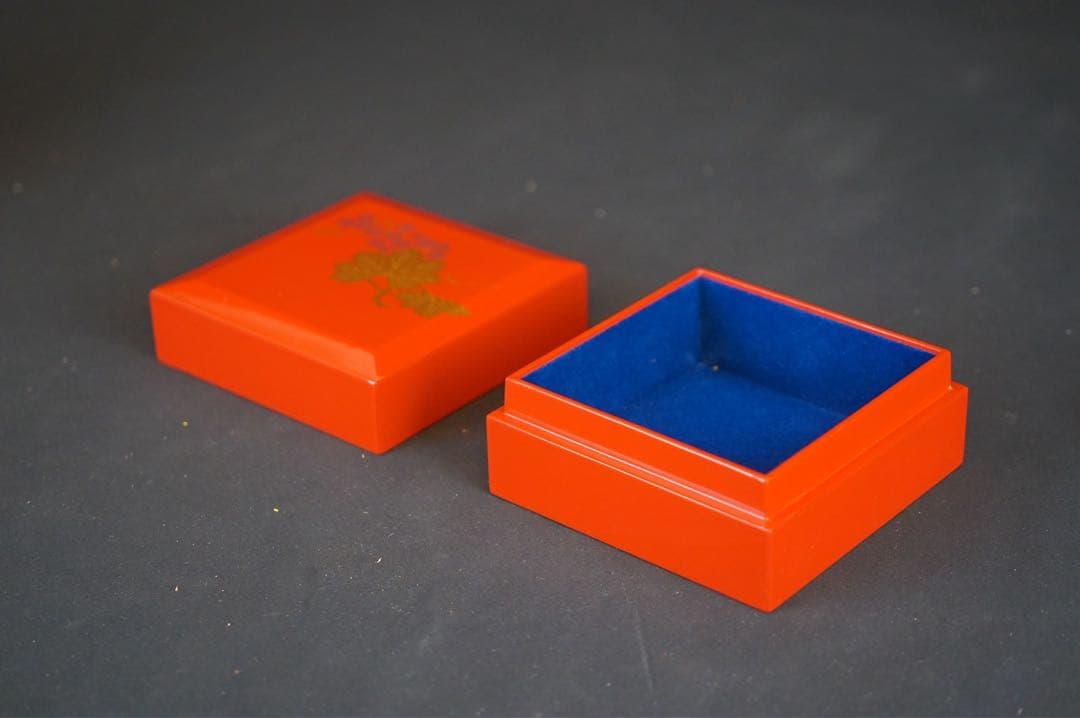 輪島屋本店 輪島塗 宝石箱 共箱 栞付 木製漆器