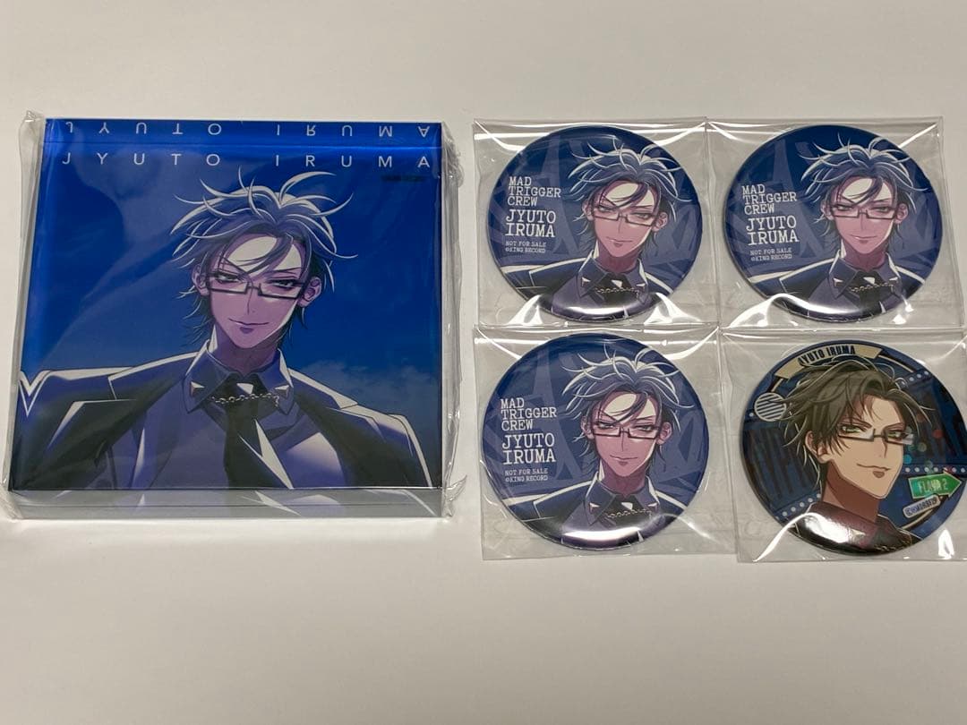 入間銃兎 ファンミ アクリルブロック 缶バッジ