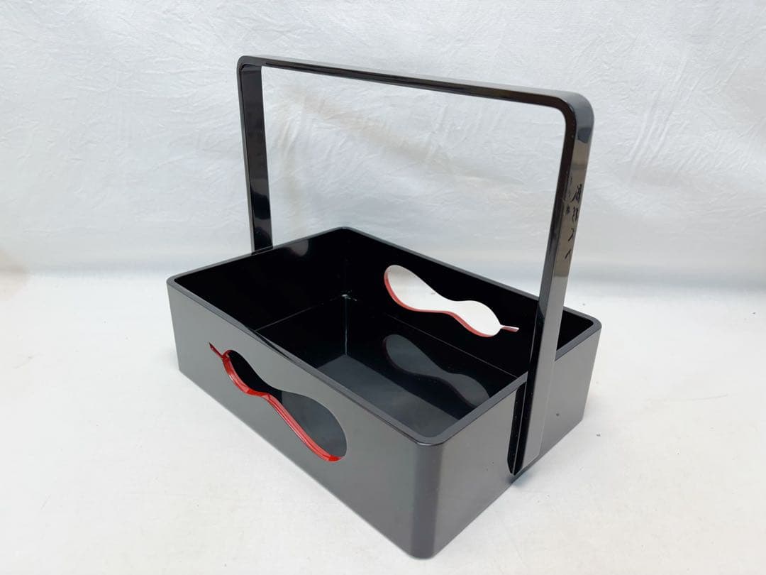 未使用 茶道具 雅峰作 輪島塗 瓢箪透かし 手付莨盆 檜垣良多造 香炉釉瓢形火入