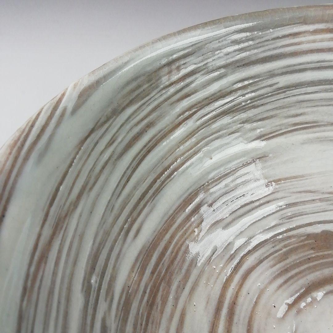 Ｔ３９０　茶碗　『刷毛目　平茶碗』『寿平 造』　共箱　抹茶碗　茶道具