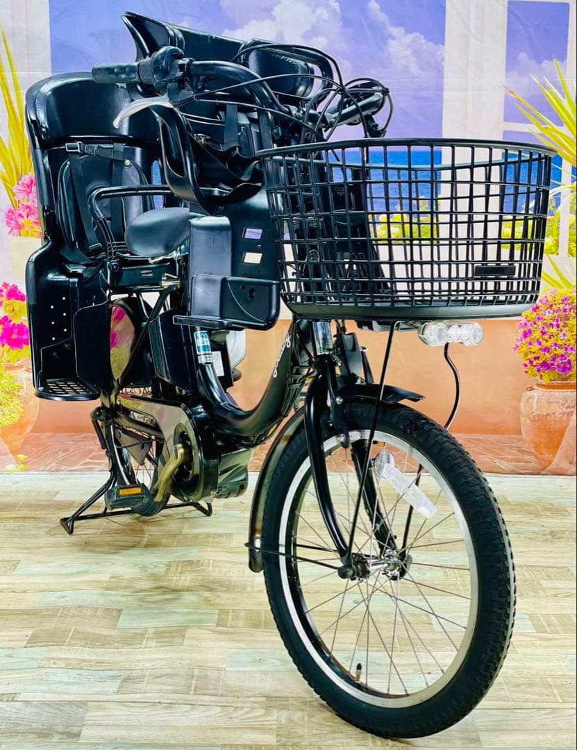 人気モデル！パスバビー12AH⭐️ヤマハ子供乗せ電動自転車Y3161