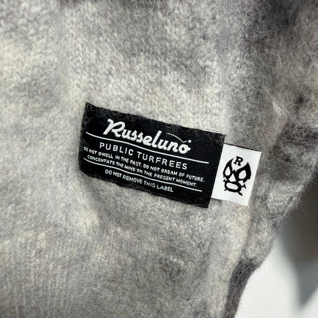 ラッセルノ ゴルフ グラフィック ニット セーター ブラック