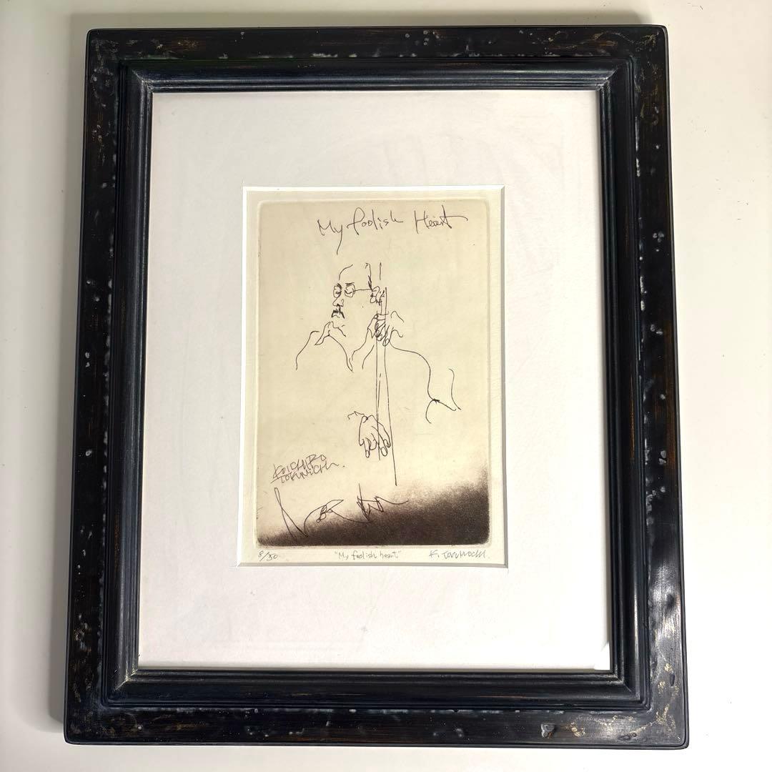 徳持耕一郎作『My Foolish Heart 』リトグラフ　エディー・ゴメス