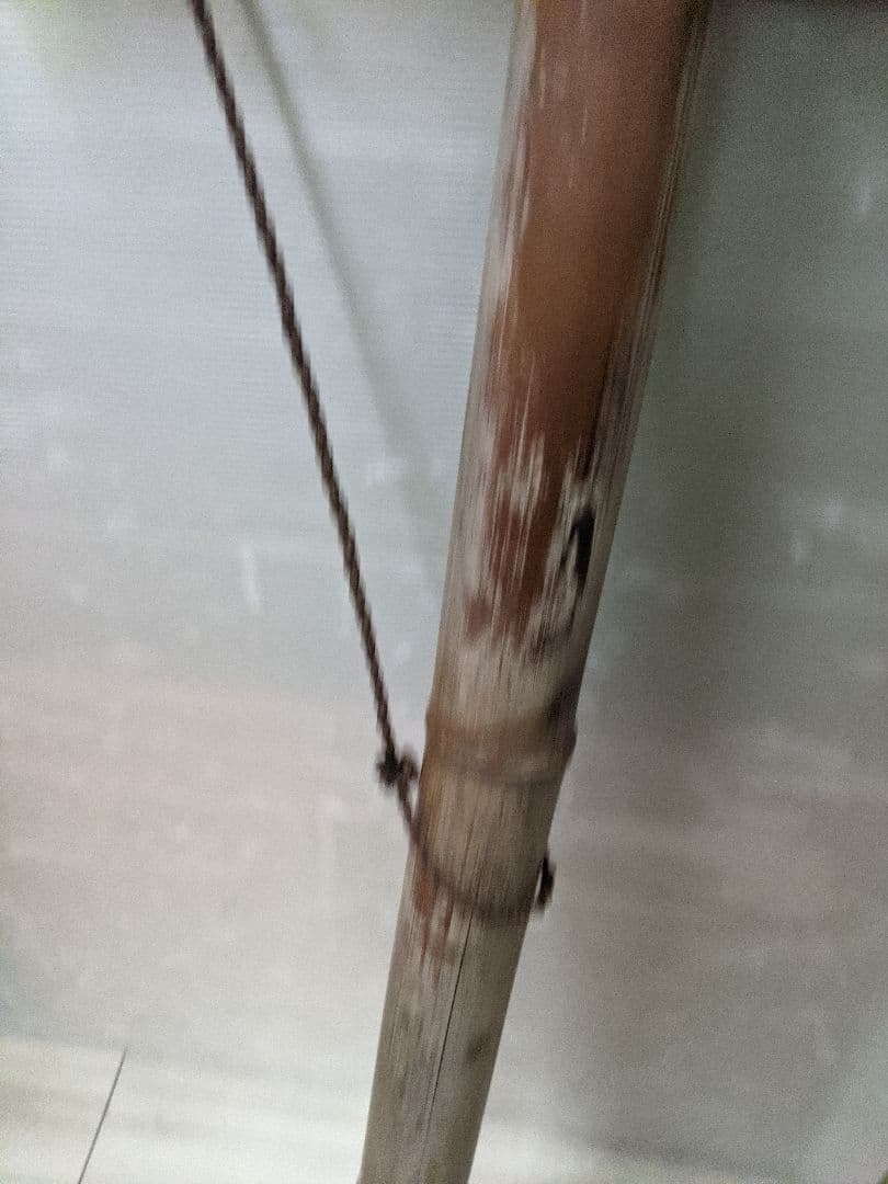 自在鉤 竹 レトロ 囲炉裏 古民家 アンティーク 魚 魚付き インテリア