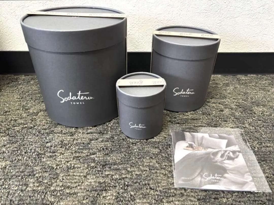 【新品未使用】育てるタオル feel トリプルギフトボックス ムーングレージュ